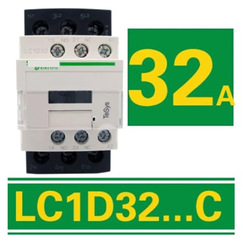 Contacteur 220V CA triphasé coupure stable 3 pôles LC1D32C avec commande basse tension 48V - 3