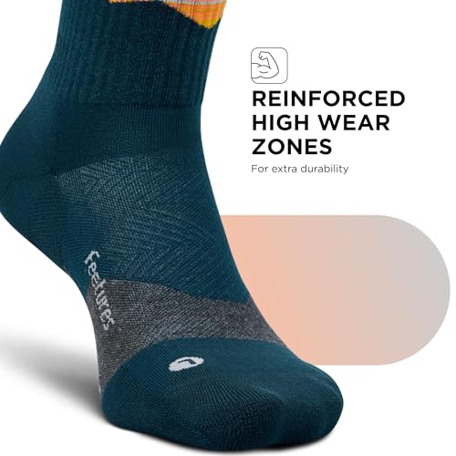 Image of Feetures Trail Max Cushion Mini Crew Sock - Hiking Socks for Men & Women