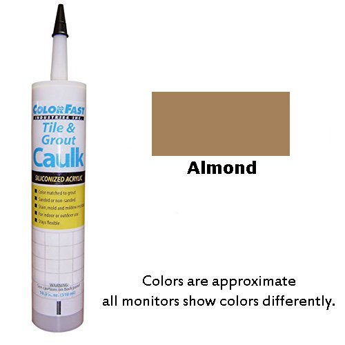 Color Fast Colored Caulk to Match Hydroment Unsanded  20 Colors Available (Almond)