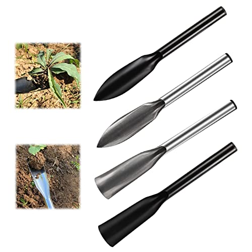 Garden Shovel, Small Hand Trowel Shovel, Carbon Steel Gardening Shovel, Trowel Garden Tool with Polished Long Non-Slip Handle for Transplanting, Outdoor Collection, Sea Catching, Garden Gift (4PCS)