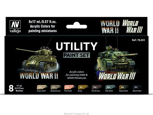 Accessoires de modélisme Vallejo WWII pour réussir vos peintures militaires