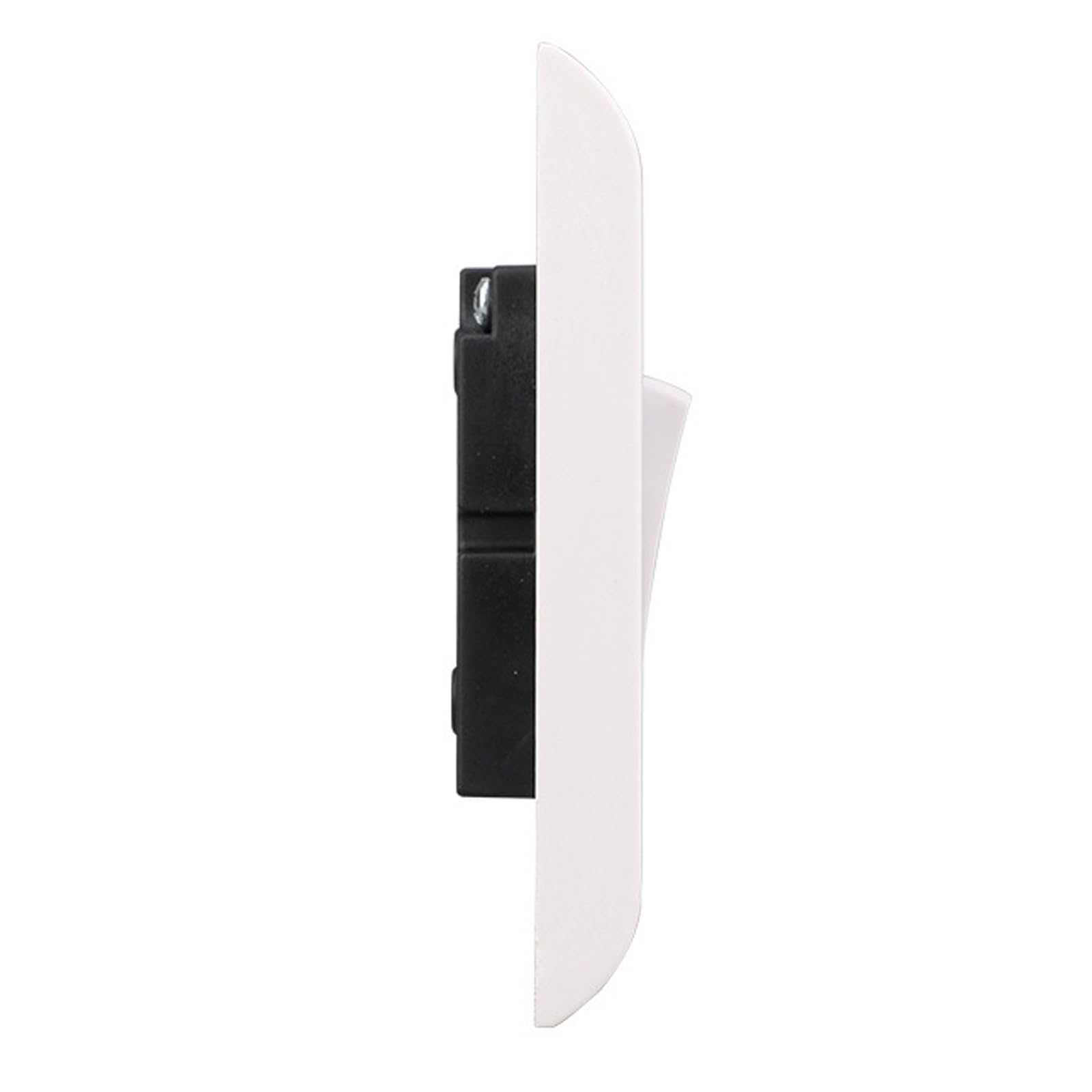 2 Gang 2 Way Light Switch, White Electric Curved Edge Light Switches with Screws, 250 V A.C - Image 4