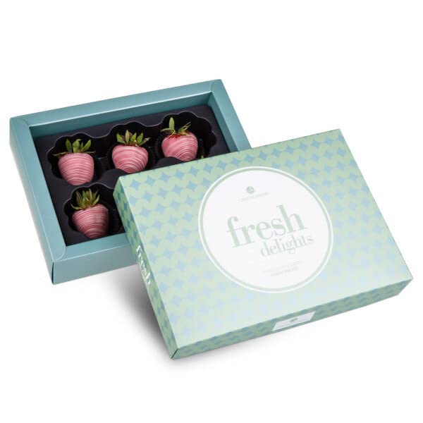 Verse aardbeien in ruby chocolade - aardbeien in chocolademantel | geschenk | roze chocolade | roby | verjaardag | verjaardagscadeau | man | vrouw | kinderen | chocoladevruchten | fruit - Image 4