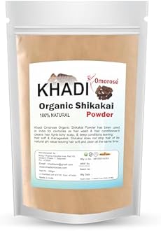 Khadi Omorose Shikakai Powder (Natural Hair Cleanser For Deep Cleansing and soft hairs),100 Grams