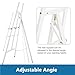 Somime A - Frame Wooden Display Easel - Adjustable Lyre Beechwood Studio Easel Stand Holding Canvas Up to 90