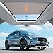 YIFOUM Car Panorama Sunroof Sunshade Curtain Cover Sun Shade Roller Blind Assembly for Infiniti QX30 Q30 2016 2017 2018 2019-912501A69A (Gray)