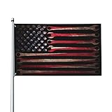 Vintage American Flag mechanic wrench Flag 3X5 Feet - Vivid Color - UV Fade Resistant - Outdoor Decoration Yard Flag with Grommets