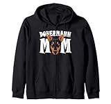 chiot doberman Un joli design Dobermann Mom pour toute maman Doberman Pinscher ou amateur de chien. Avec DOBERMANN MOM en texte blanc gras et un joli dessin animé Dobermann devant la maman. Une idée de cadeau amusante pour la meilleure maman Dobermann.