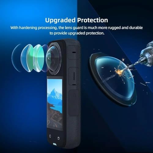 Image of Insta 360 One X3 X4 X2 Lens Guard Protection Cover Cage Plastic case with All Accessories with Action Camera Shock Proof and Water Proof Battery Charger vlog vlogging (X3 Lens)