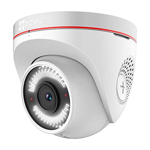 EZVIZ C4W Caméra Surveillance WiFi Extérieure Full HD 1080P Caméra Extérieure IP avec Alarme Sirène & Flash IP67 30M Vision Nocturne Audio Bidirectionnel Détection de Mouvement H.265