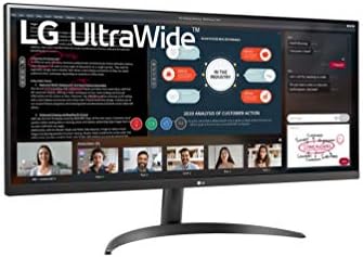 LG UltraWide Monitor 34WP500-34-inch, IPS Monitor, 21:9, 2560x1080 px, sRGB 95%, HDR10, AMD Radeon FreeSync - Black