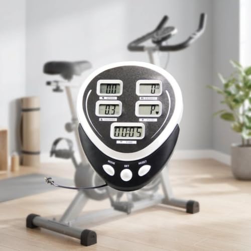 Monitor de bicicleta estática y elíptica con velocímetro LCD para entrenamiento en casa 3