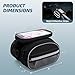 Smasrob Bike Frame Bag with Detachable Touchscreen Phone Window, 4 Zipper Pockets, Bicycle Handlebar Bag with Night Reflective Strips, Black