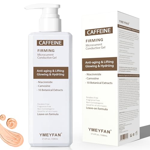 Ymeyfan 17.6 Fl.Oz Conductive Gel, Caffeine Firming Lifting Facial Leave-On Gel Primer Serum cover