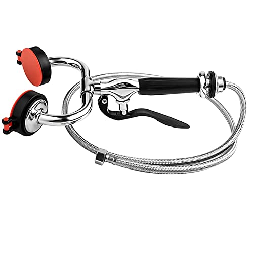 LXT PANDA Estación de Lavado de Ojos, Lavadora de Ojos de Emergencia de Escritorio Simple de Doble Puerto con Manguera de Acero Inoxidable de 8 pies para Laboratorio Industrial Cover