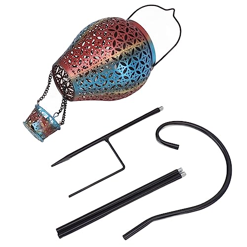 Lumière solaire lanterne de jardin suspendue en métal Pilipane décorative 31.9in
