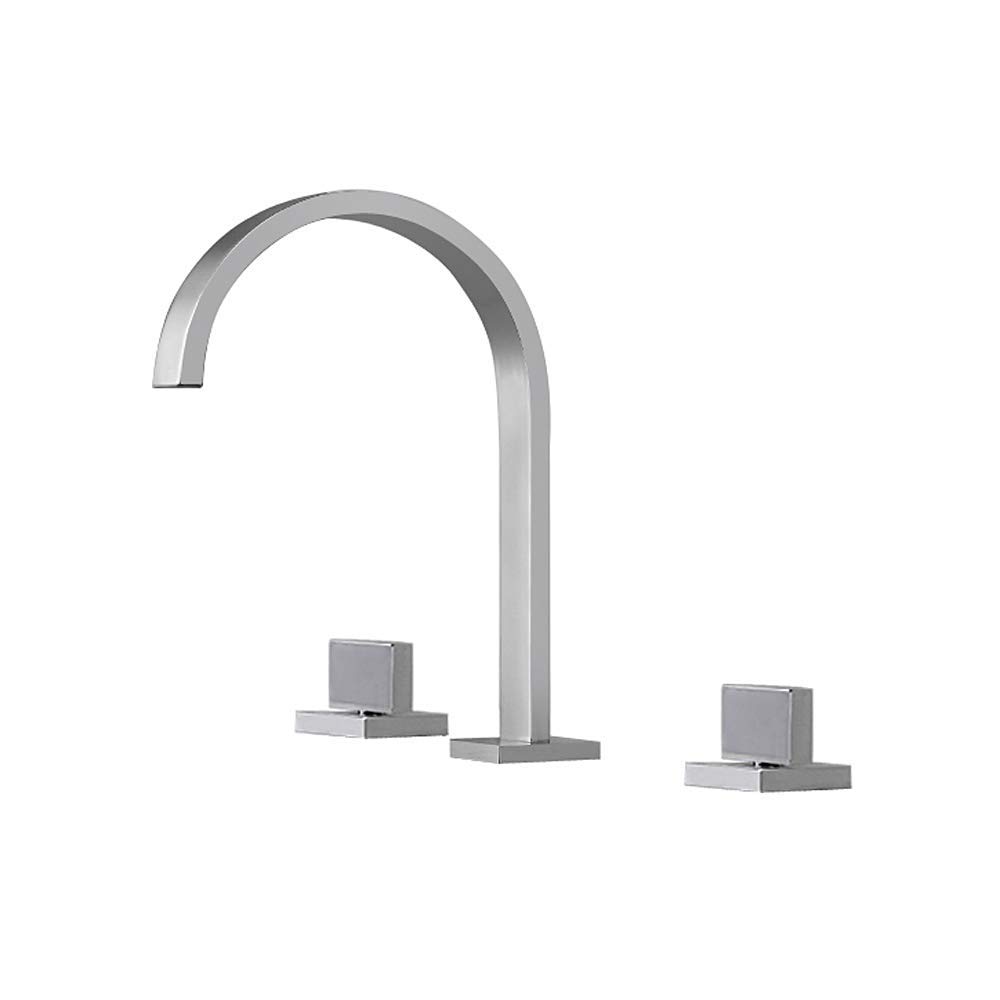 Mitigeur de lavabo double poignée en laiton pour remplacer robinet