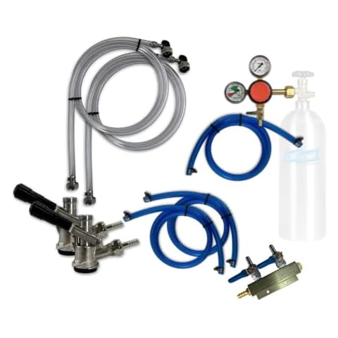 Coldbreak DKIT-2T Jockey Box Dispensing Kit, 2-Tap, Stainless Steel Connections Cover