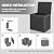 LHBGO 31 Gallon Deck Box, Resin Outdoor Storage Box, Waterproof and UV Resistant Deck Box, Lightweight Storage Box for Garden Tools, Pool Supplies