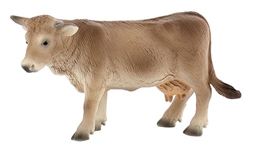 Bullyland 62740-Figura de Juego, Vaca Alpina Liesel, Aprox. 7 cm de Altura, Figura Pintada a Mano, sin PVC, para Que los niños jueguen con la imaginación, Color Colorido (Bullyworld 62740)