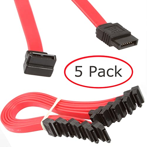 Lineso 9 Inch Sata Iii 6.0 Gbps Cable 5Pcs 9-Inch/23Cm Sata Iii 6.0 Gbps Sata Cable #TOP4
