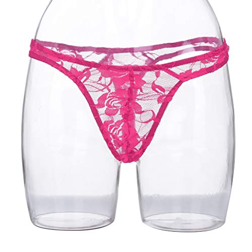 Mens Underwear Boxer Briefs Pack Bulge Pouch Bikini For Men Thong Knickers Underpants Shorts Fashion Erotic Sexy Briefs For Men Elastic Lace Ice Silk Sport Supporters Lingerie Hot Pink #TOP5