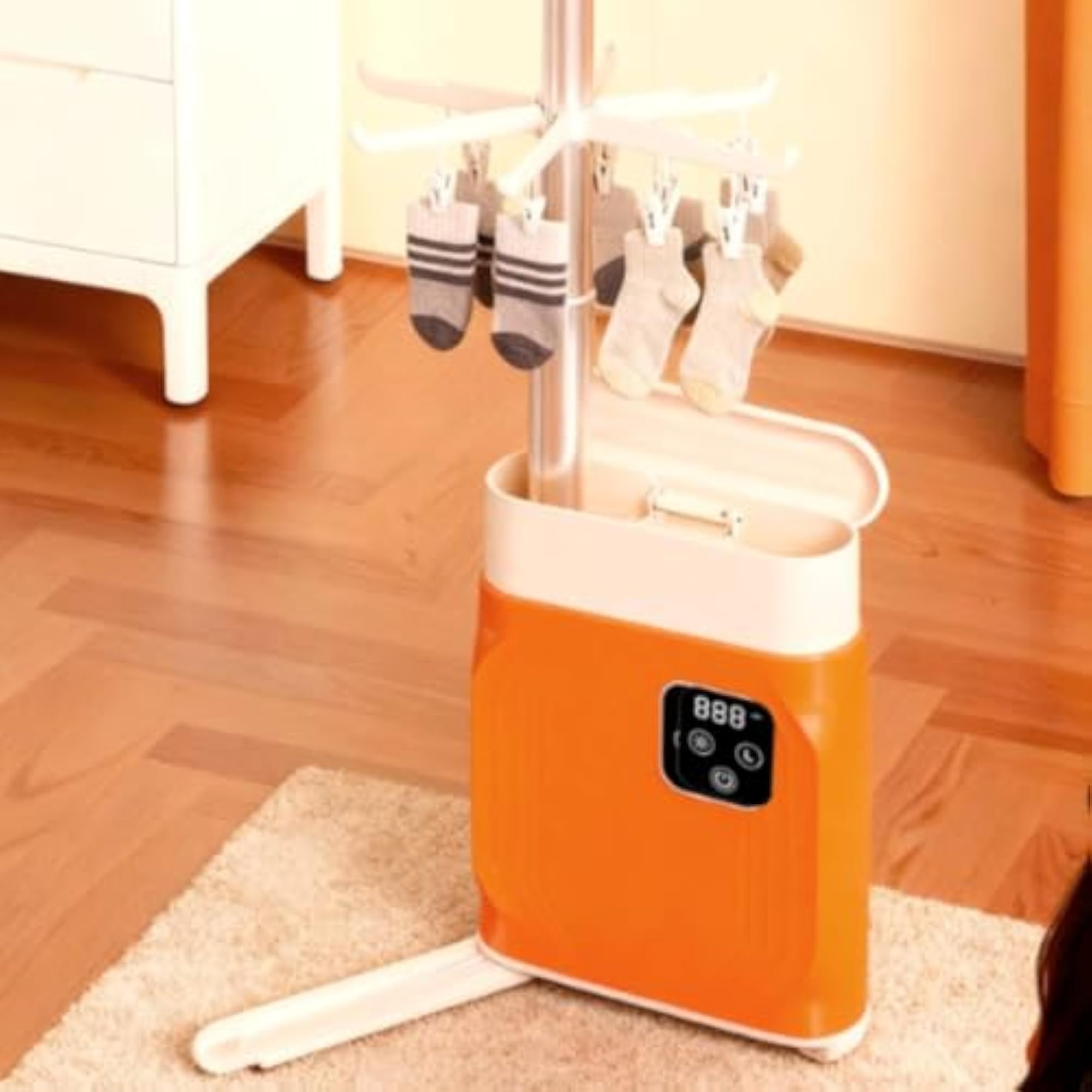 Compact Foldable Clothes Dryer with Timer