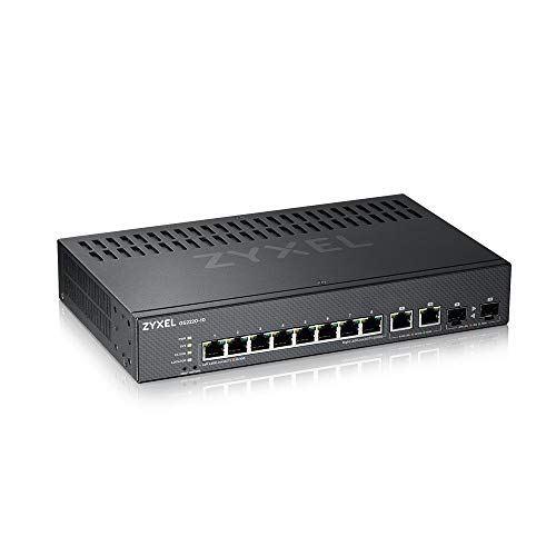 Image of Zyxel 8-Port Gigabit Switch | Layer 2 Managed | 2x Gigabit Combo Ports | Fanless | Hybrid Cloud Mode [GS2220-10]