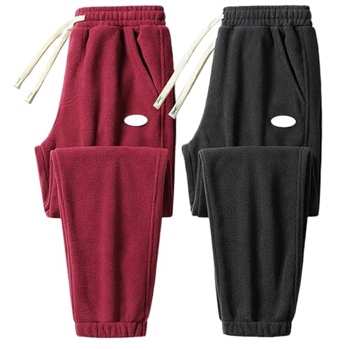 Pantalones deportivos para hombre, pantalones con forro polar con puños, cómodos y versátiles, pantalones elegantes y minimalistas, pantalones deportivos casuales, color sólido, pantalones de ajuste