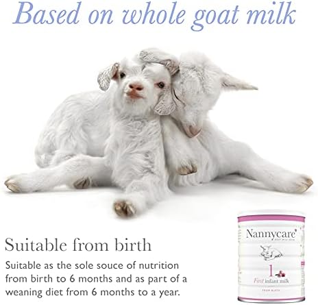 NANNYCARE Goats Milk Baby Formula  Stage 1 (from birth) First Infant Milk. Nanny care baby milk powder for nutritionally complete combination or bottle feeding  900g