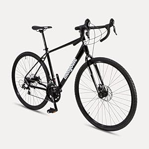 Mongoose Define Adult Gravel Road Bike, Disc Brakes, Alloy Frame, Wider 700c Tyres, Multiple Speeds