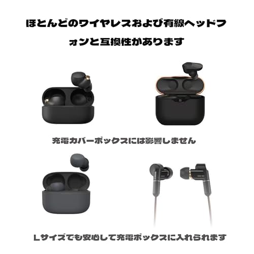 DEVENTORZ 低反発イヤーピース イヤーチップ イヤホンパッド イヤホンキャップ 交換用 スポンジ耳栓カバー SONY用 WF-1000XM4/1000XM5適用 ウレタン ヘッドフォン耳栓交換部品 遮音性 音質を向上させる フィット感 装着感向上 (S/M/L各1ペア グレー）