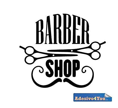 Adesivo Murale scritta Barber Shop Wall sticker