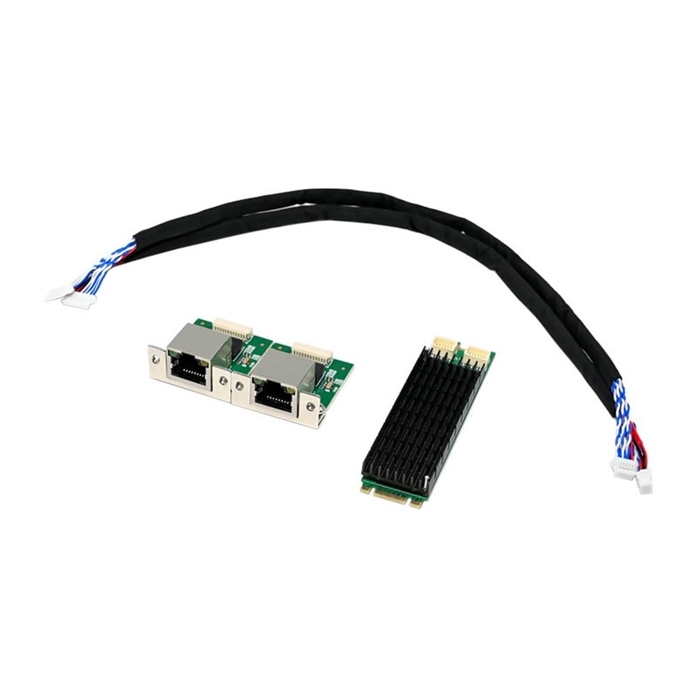 Przemysłowy adapter Gigabit Ethernet 2,5G M. 2 B+ M I226-T2 dwuportowa karta sieciowa