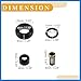 VekAuto Fuel Injector Seal O Ring - Car O-Ring Rebuild Repair Kit - for Toyota 1.8L L4 2000-2005 NBR Rubber Black - 4 Sets Auto Accessories