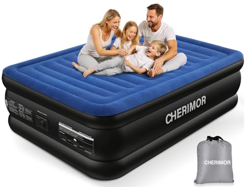 CHERIMOR Queen Air Mattress with Built in Pump, 18
