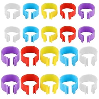 HoAhaMay bagues volailles 20 pièces, 2 diamètres