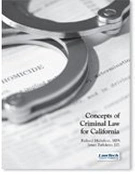 Paperback Concepts of Criminal Law for California Book