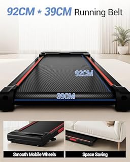 CURSOR Tapis Roulant con Inclinazione 15%, Tapis Roulant Salvaspazio Elettrico 1-10KM/H, Walking Pad con Motore Silenzioso da 2.75 HP e Tripla Ammortizzazione, Max. Carico Massimo 136KG