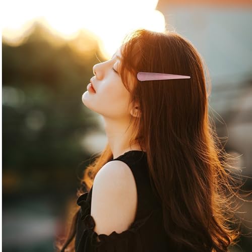 Clips para coletas elegantes de acrílico accesorios de pelo para la oficina y gimnasio 5
