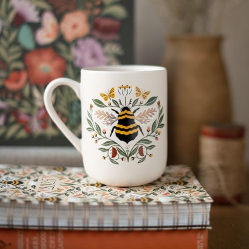 Taza de cerámica Fringe Studio Josephine 12 oz blanca miniatura 5