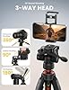 Lamicall 67inch Camera Tripod, Camera Stand - [Patented Rapid Leg Deployment] 170cm Lightweight Travel Tripod Camera, 3-Way Head 8kg Max Load, with Phone Holder & Carry Bag, for DSLR, GoPro #3