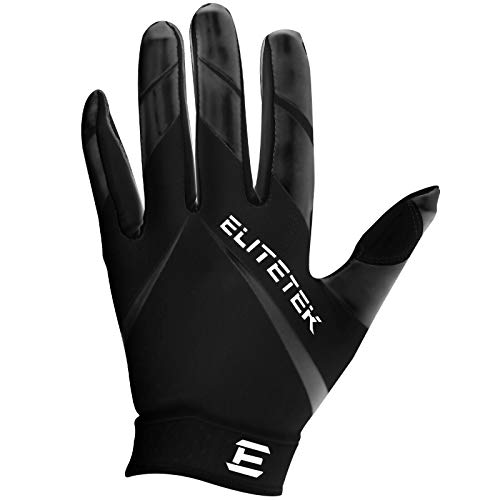 image for Kids EliteTek RG-14 Super Tight Fitting Football Gloves - Youth Sizes 