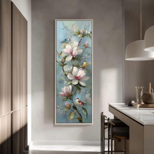 Botanique impression champêtre de magnolia pour une décoration murale raffinée