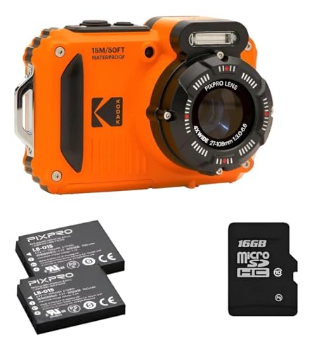 Kodak Pixpro - WPZ2 - Appareil Photo Numérique Compact 16MPixels Etanche et Anti-Choc - Jaune