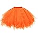 Produktbild DresseverBrand Damen Petticoat 50er Rockabilly Jahre Retro Tutu Ballet Tüllrock Cosplay Crinoline Orange Large/X-Large