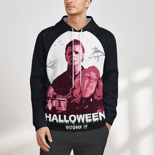 ZHANGXM Mens Pullover Autumn Sweatshirt Halloween Michael Myers Long Sleeved Shirt for Womens Sweatshirt Sweater2