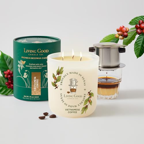 Fresh Robusta Coffee – Pure Beeswax Candle for Men and