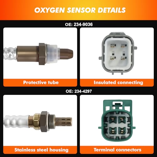 4 Piezas Sensor de Oxígeno Compatible Nissan 2011-2012 miniatura 6