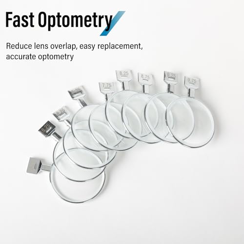 Image of Professional 16-Pack Trial Lens Set for Eyeglasses | -6.25 to -9.25 D Negative Sphere Diopters | Boxed Set for Optometrists, Ophthalmologists, and Optical Laboratories 16B1